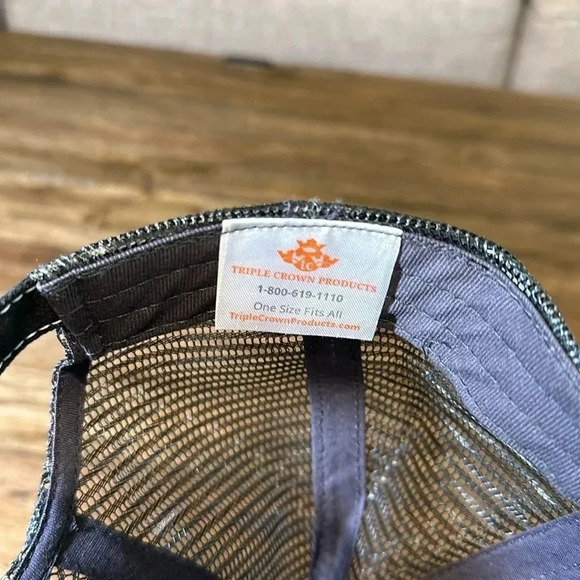 McKibben Powersports men’s ball cap hat velcro black/red max adjustable - Picture 7 of 7